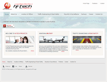 Tablet Screenshot of hi-techprojects.com